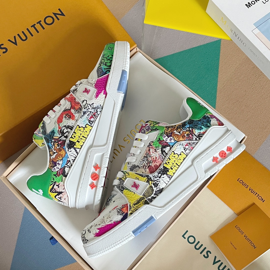 Louis Vuitton 2024New LV Trainer Sneaker Size 36-46