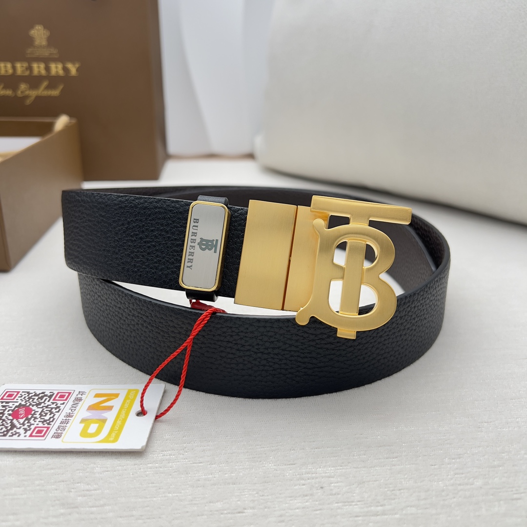 Burberry Mens Belt Width 3.5cm
