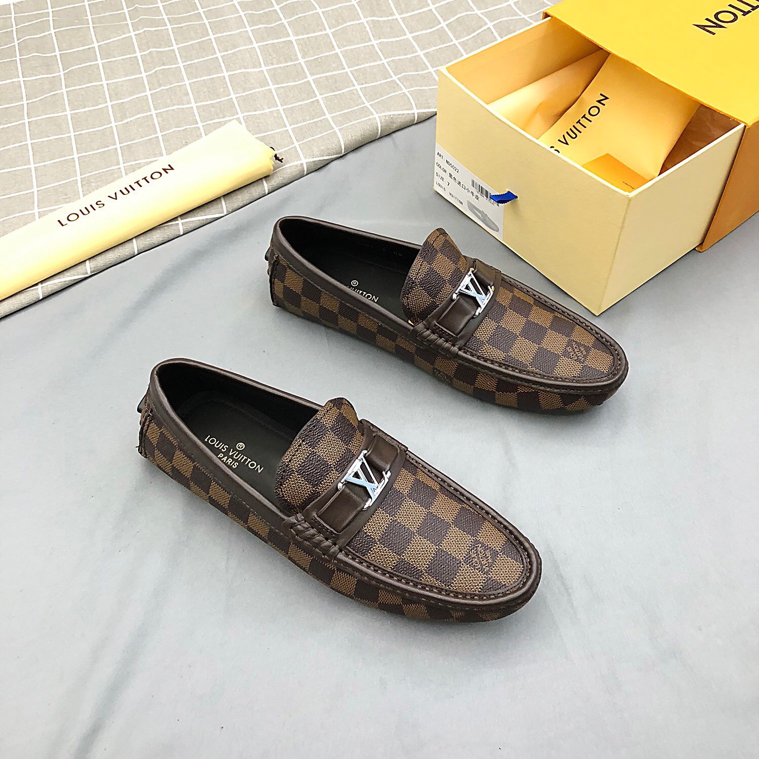 Louis Vuitton Hockenheim Moccasin Loafers Size 39-45 2-Color