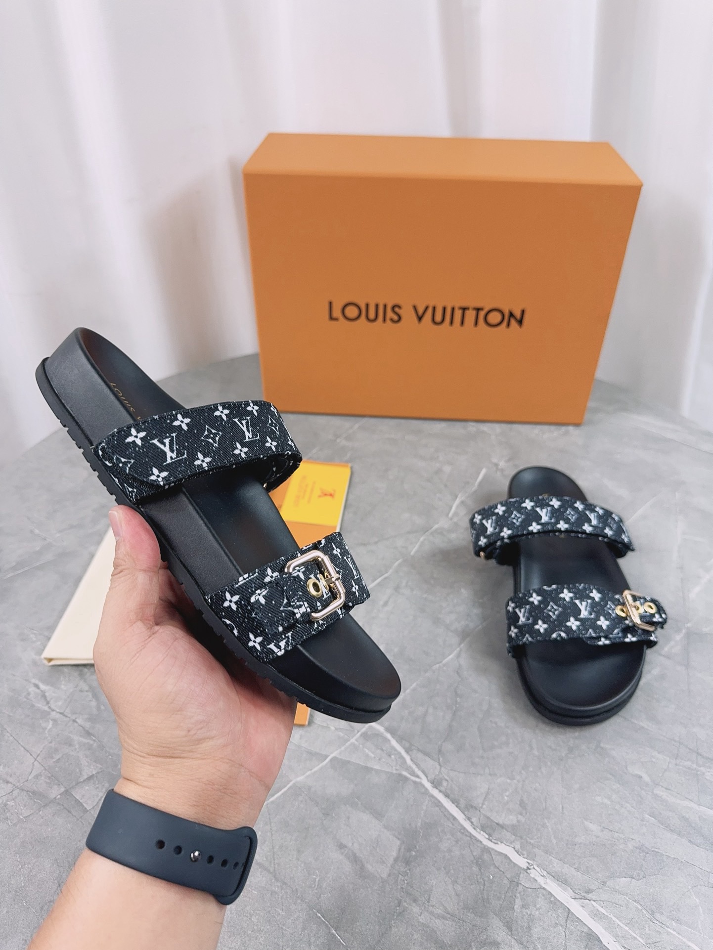 Louis Vuitton Pool Pillow Flat Comfort Slippers Size 36-46