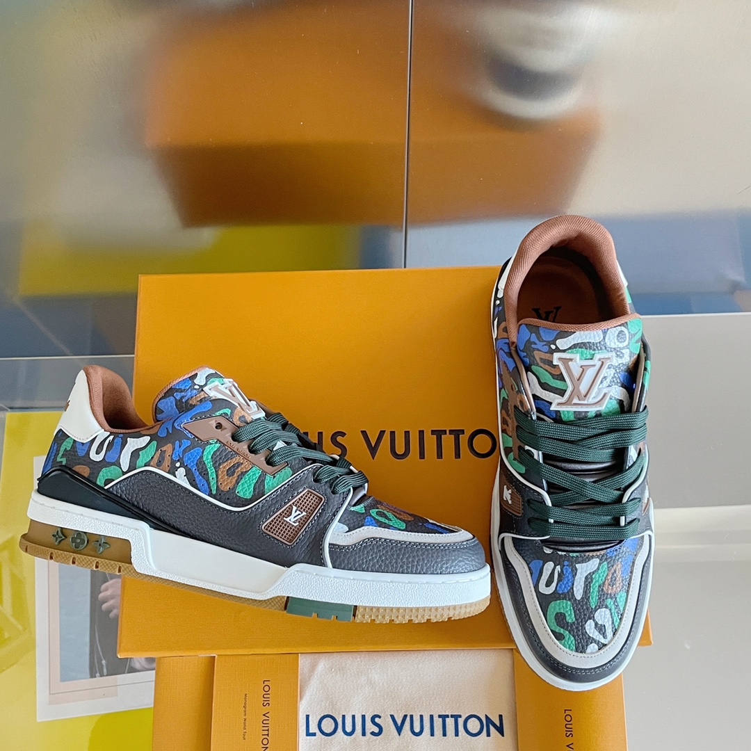 Louis Vuitton 2024New LV Trainer Sneaker Size 36-46
