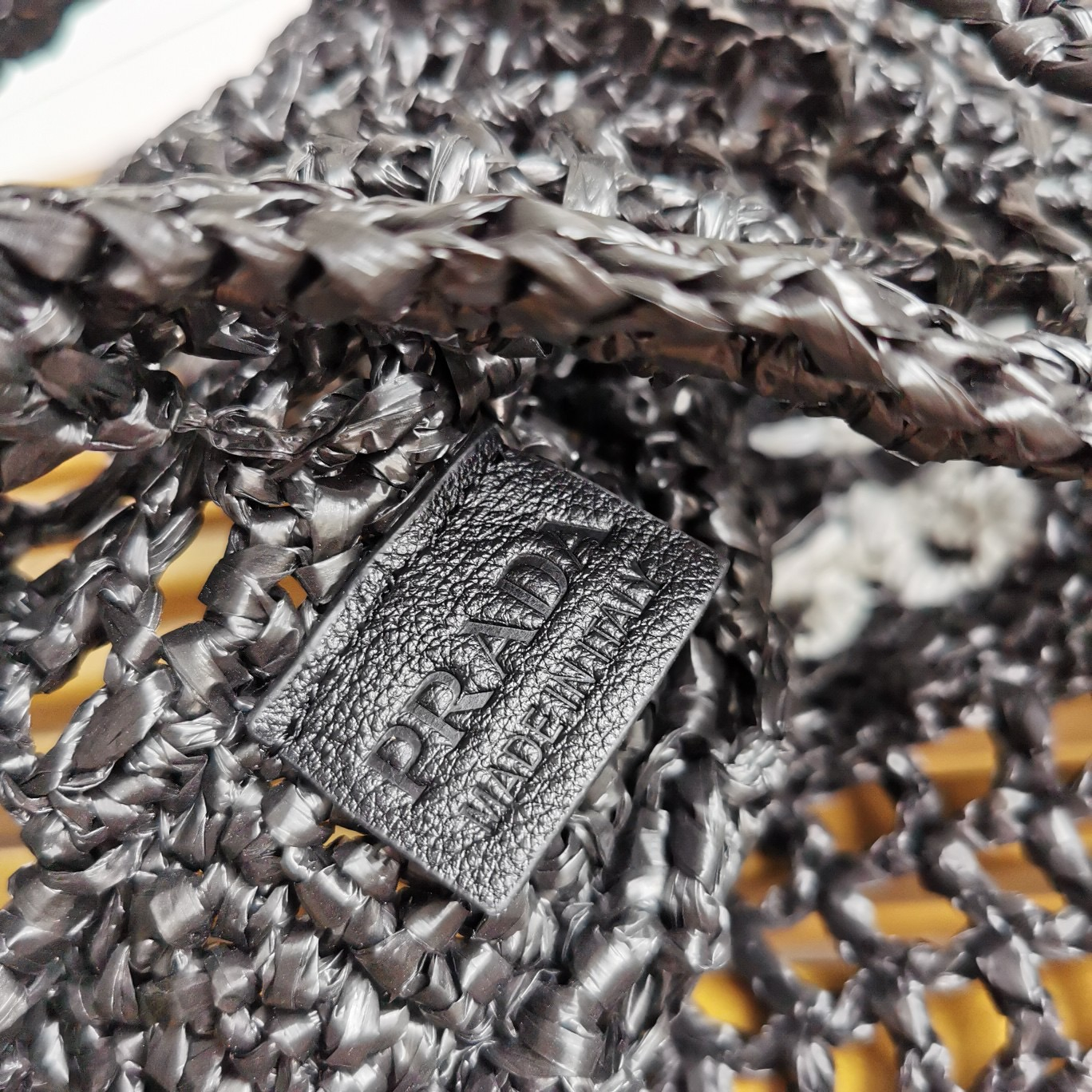 Prada 1BG393 Raffia Tote Shopping Bags Size 36*38*3cm