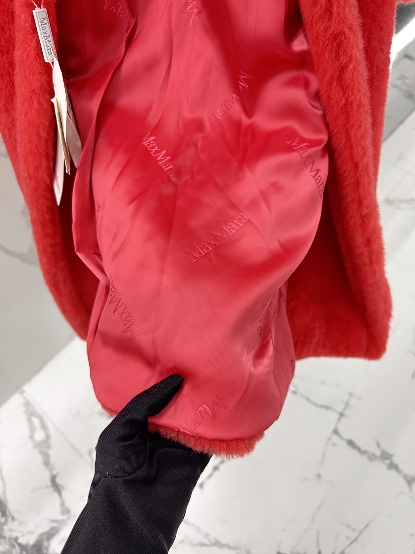 Max Mara Teddy fur long coat Size XS-M