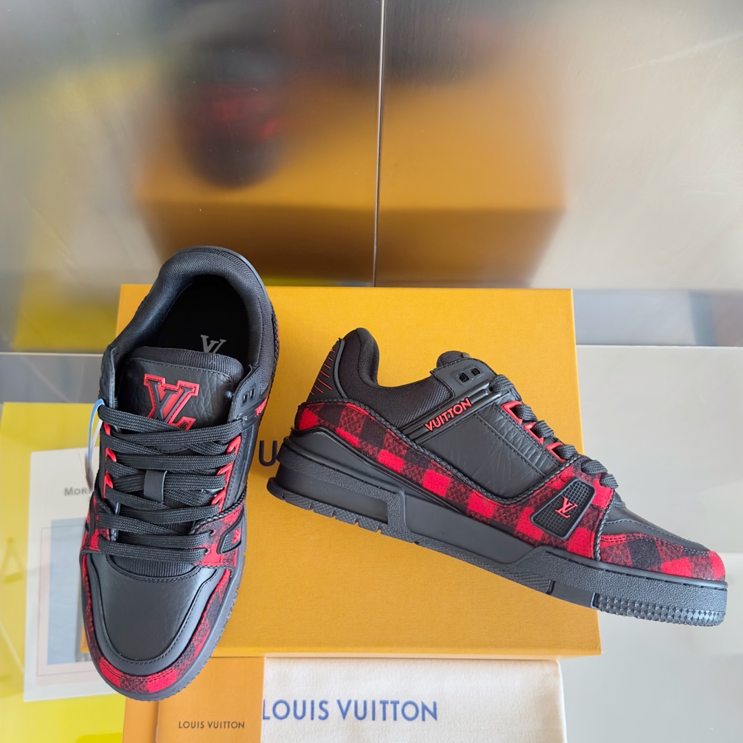 Louis Vuitton LV Trainer Damier New Men Sneaker Size 40-45