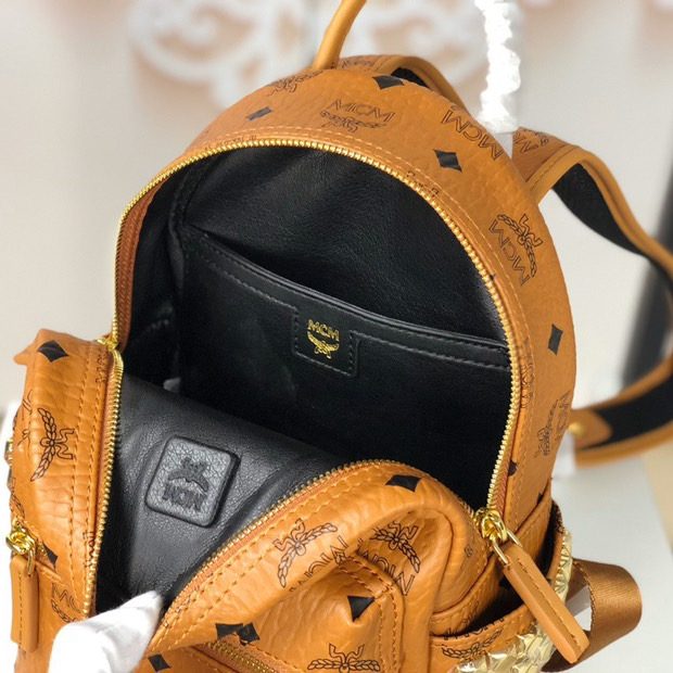 MCM Stark Side Studs Backpack in Visetos 4-Size