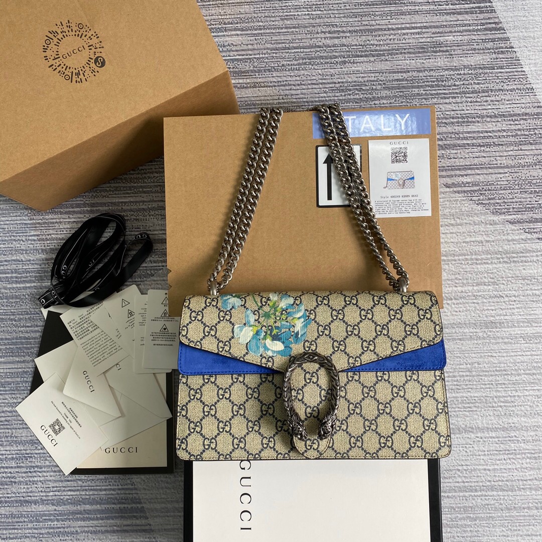 Gucci GG Supreme Dionysus Women Shoulder bags Size 28*18*9cm