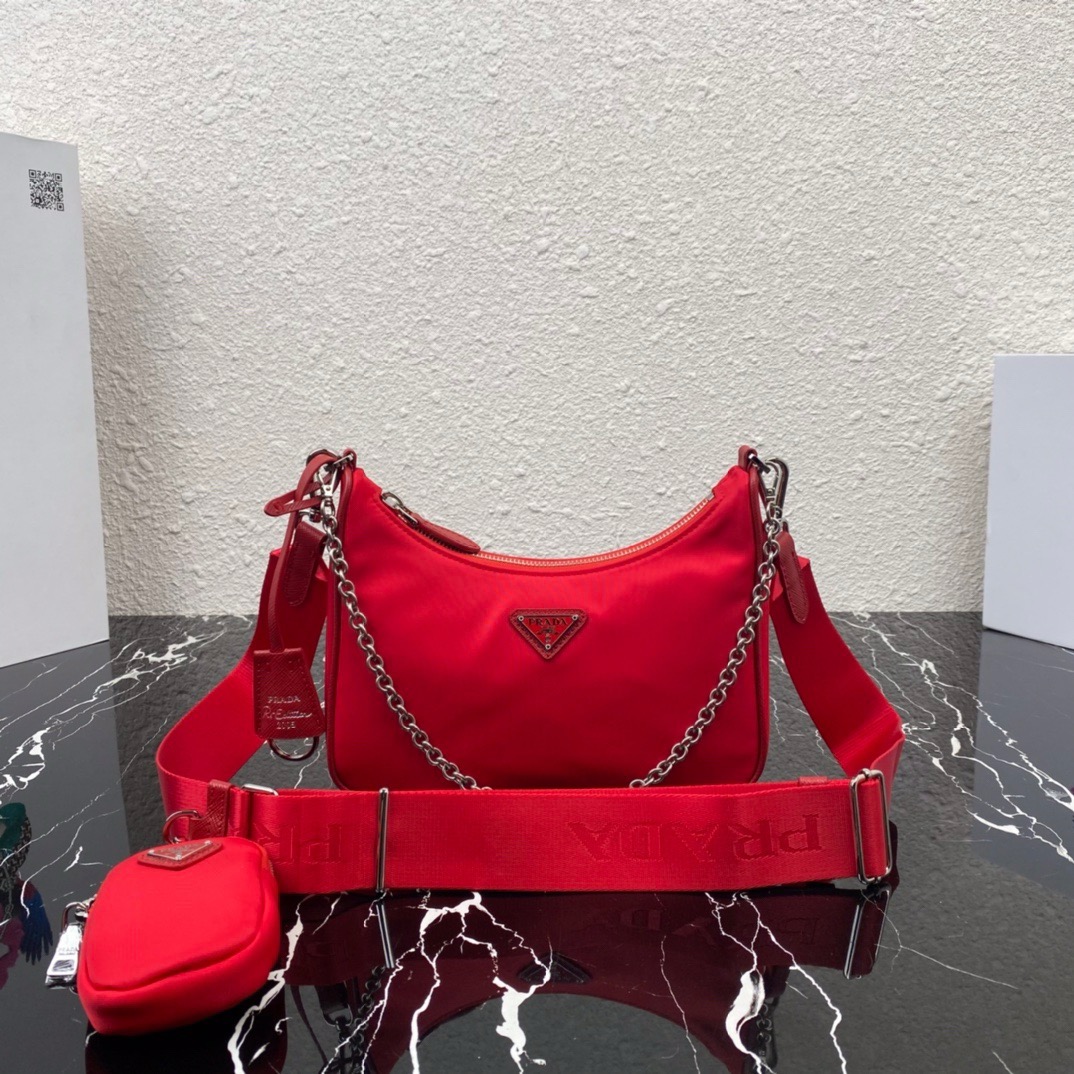 Prada 1BH204 Redition 2005 Women Shoulder Bags Canvas 22*12*6cm