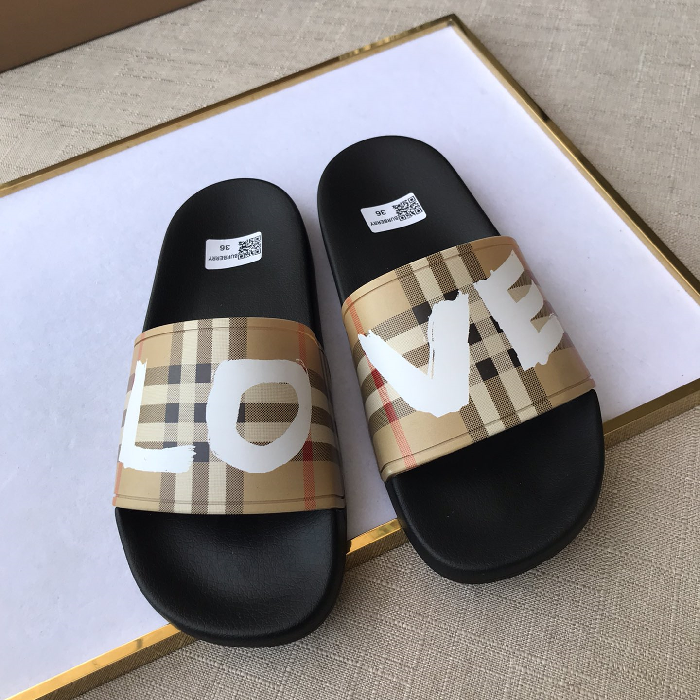 Burberry Mens Women Sandals Gr. 36-46