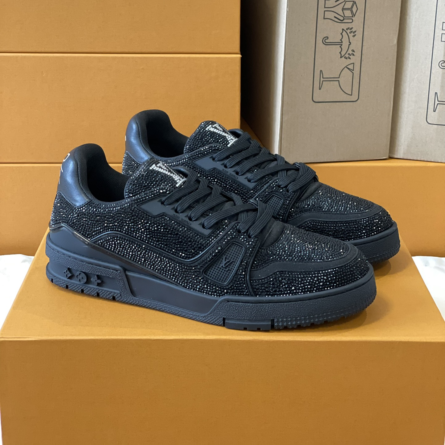 Louis Vuitton LV Trainer Diamond Sneaker Size 36-46