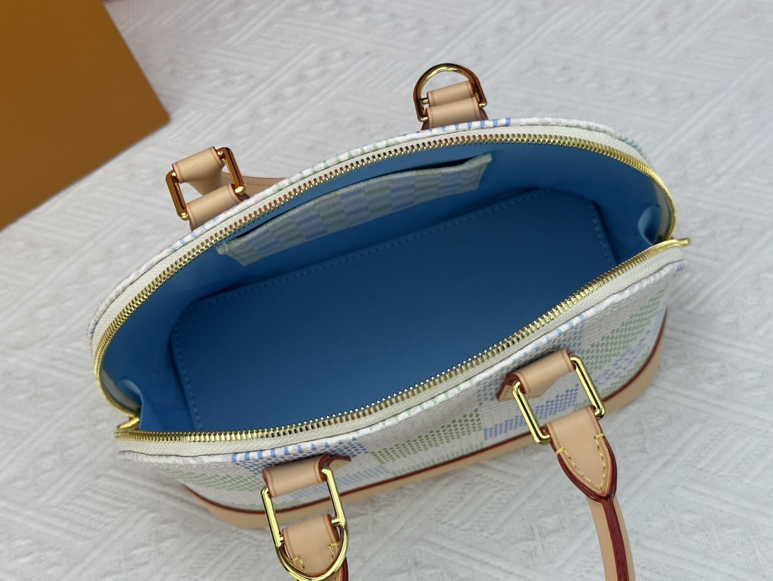 Louis Vuitton N40516 Alma BB Damierlicious Women Shoulder Bags Size 23*17*11cm