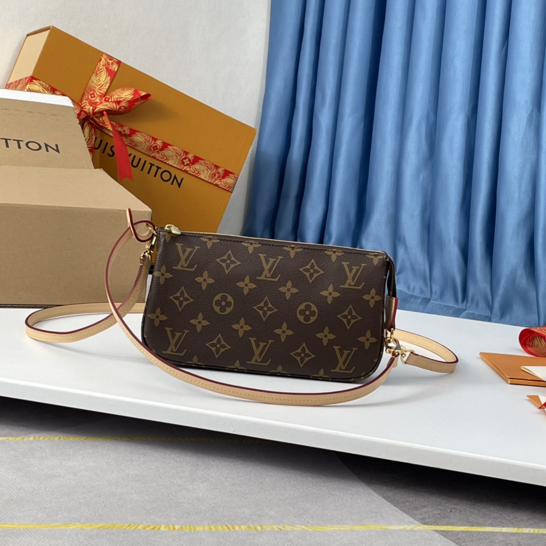 Louis Vuitton M40712 Pochette Accessoires Women Shoulder Bags Size 23.5*13.5*4cm