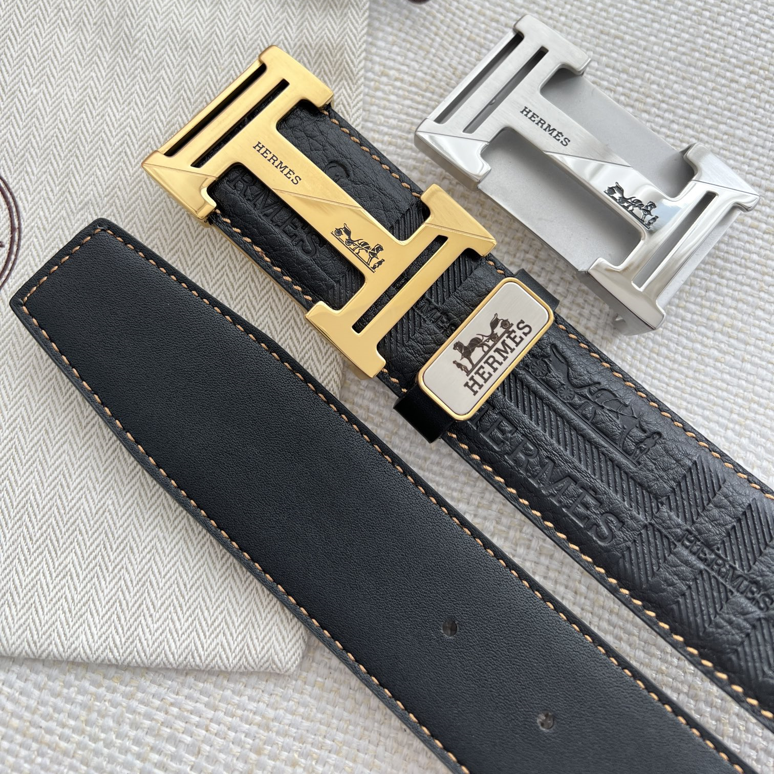 Hermes Mens Belt Width 3.8cm