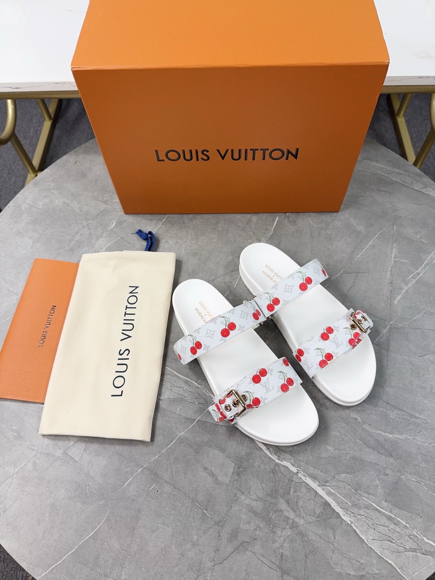 Louis Vuitton Pool Pillow Flat Comfort Slippers Size 36-46