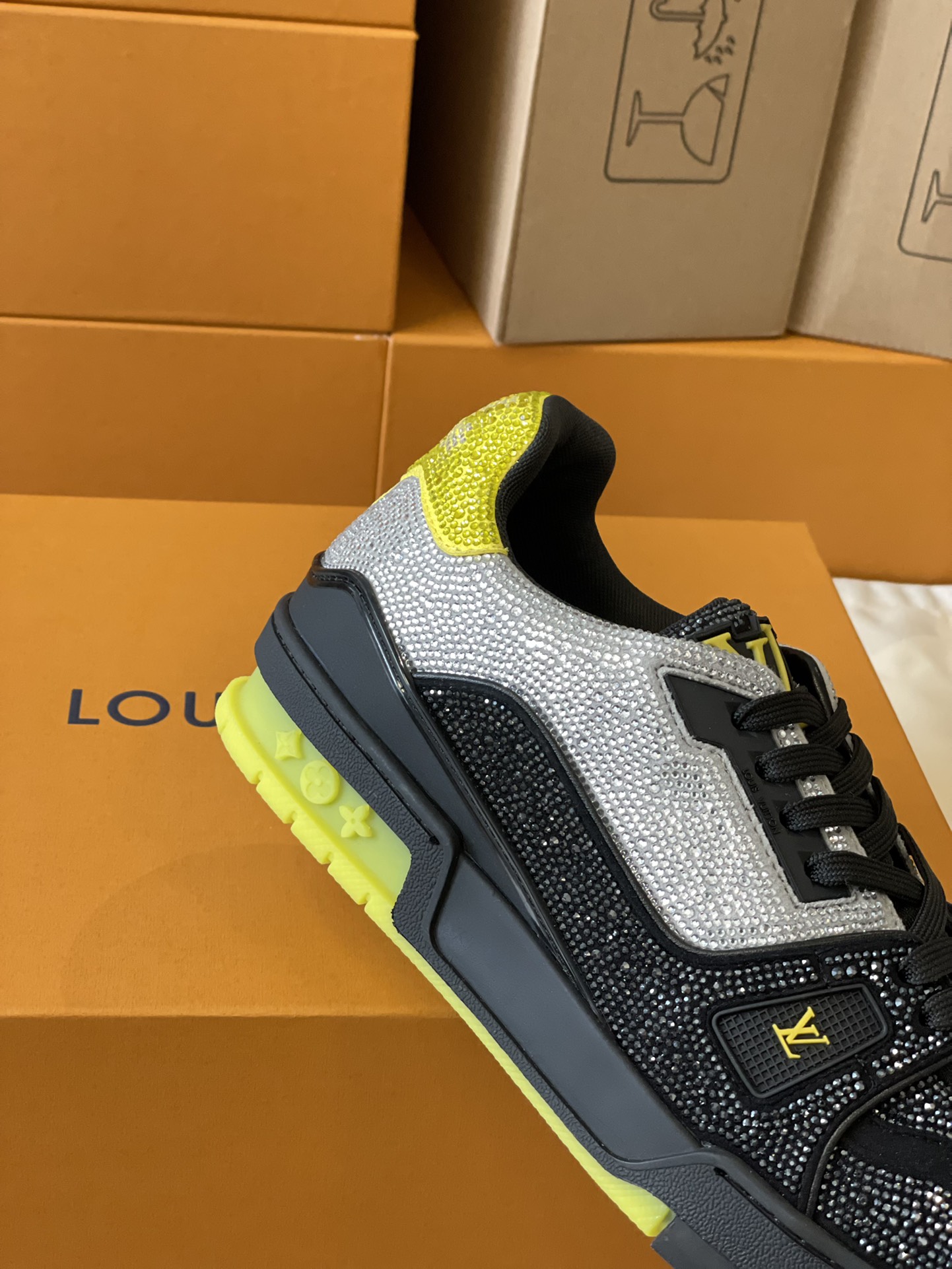 Louis Vuitton LV Trainer Diamond Sneaker Size 36-46