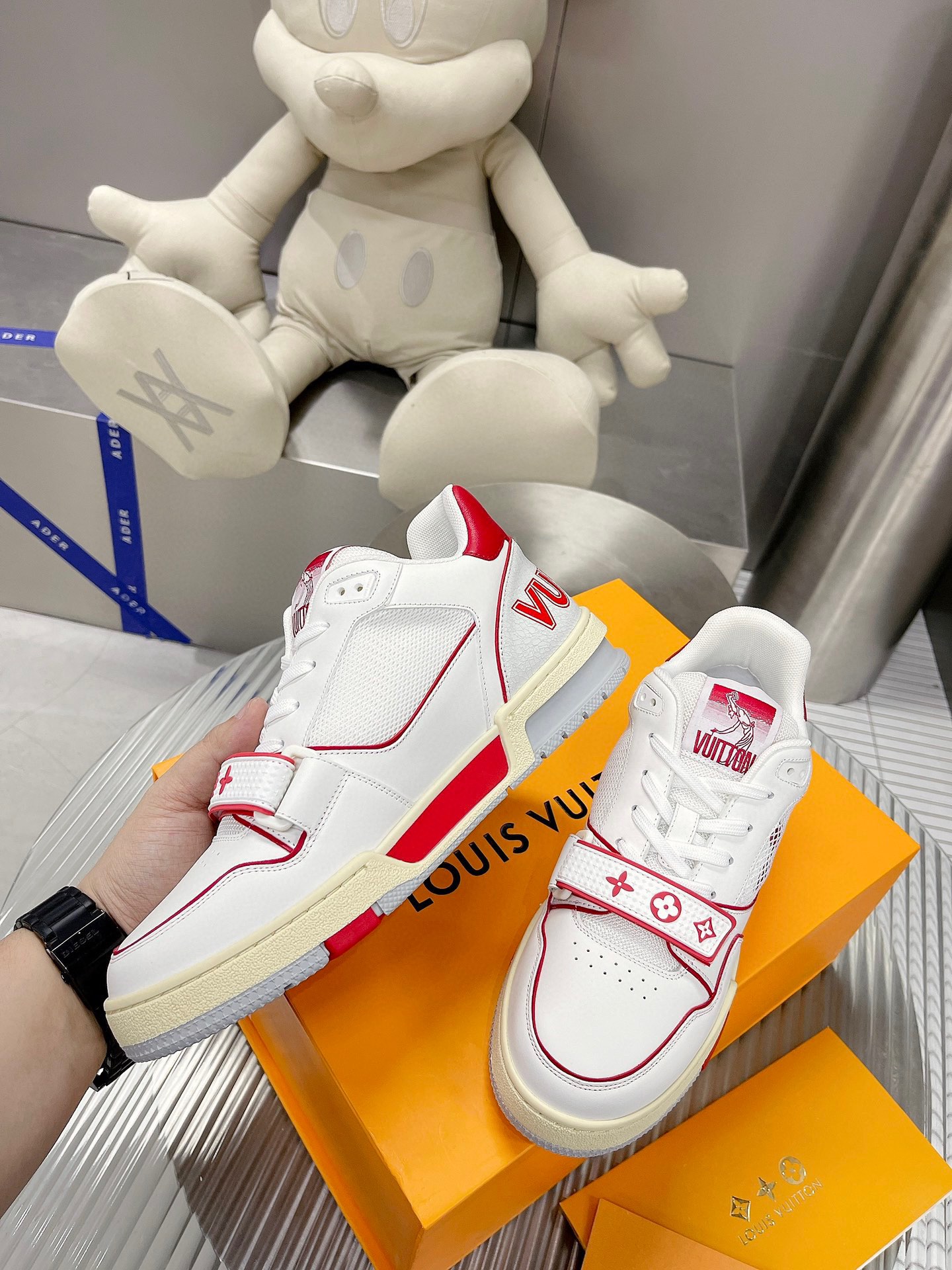 Louis Vuitton LV Trainer Velcro Strap Sneaker Size 36-46