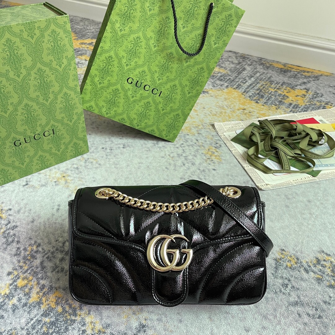 Gucci Kleine GG Marmont Women Shoulder Bags Size 26*15*7cm