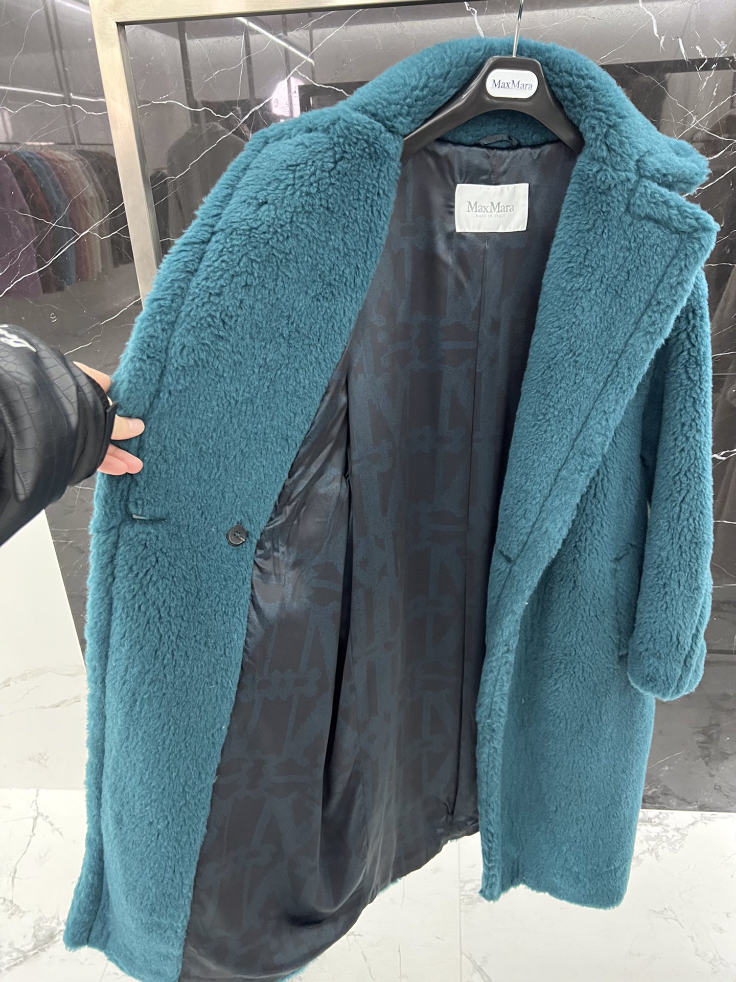 Max Mara Teddy fur long coat Size XS-M