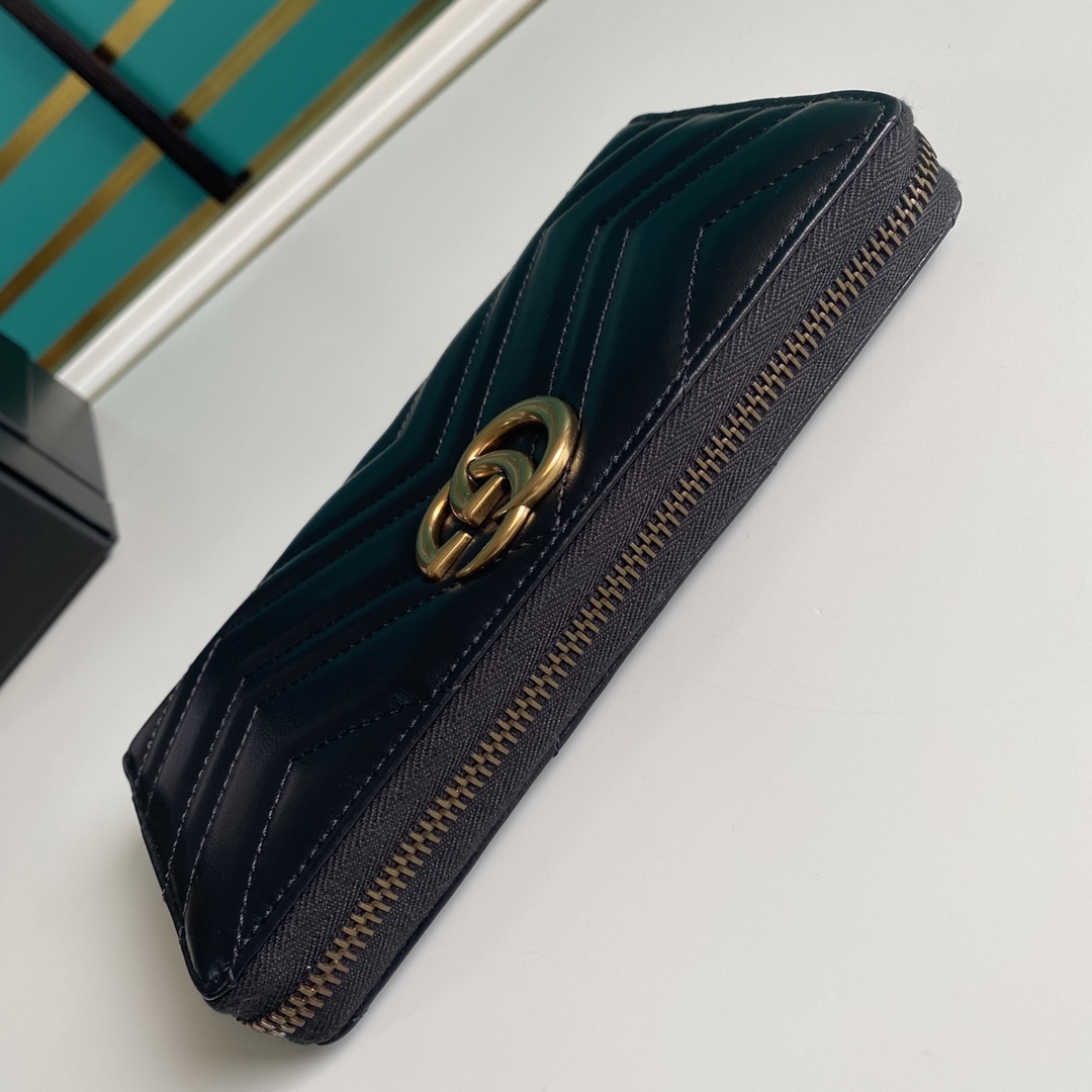 Gucci GG Marmont Women Mens Wallet Purse 19*10.5*2.5cm