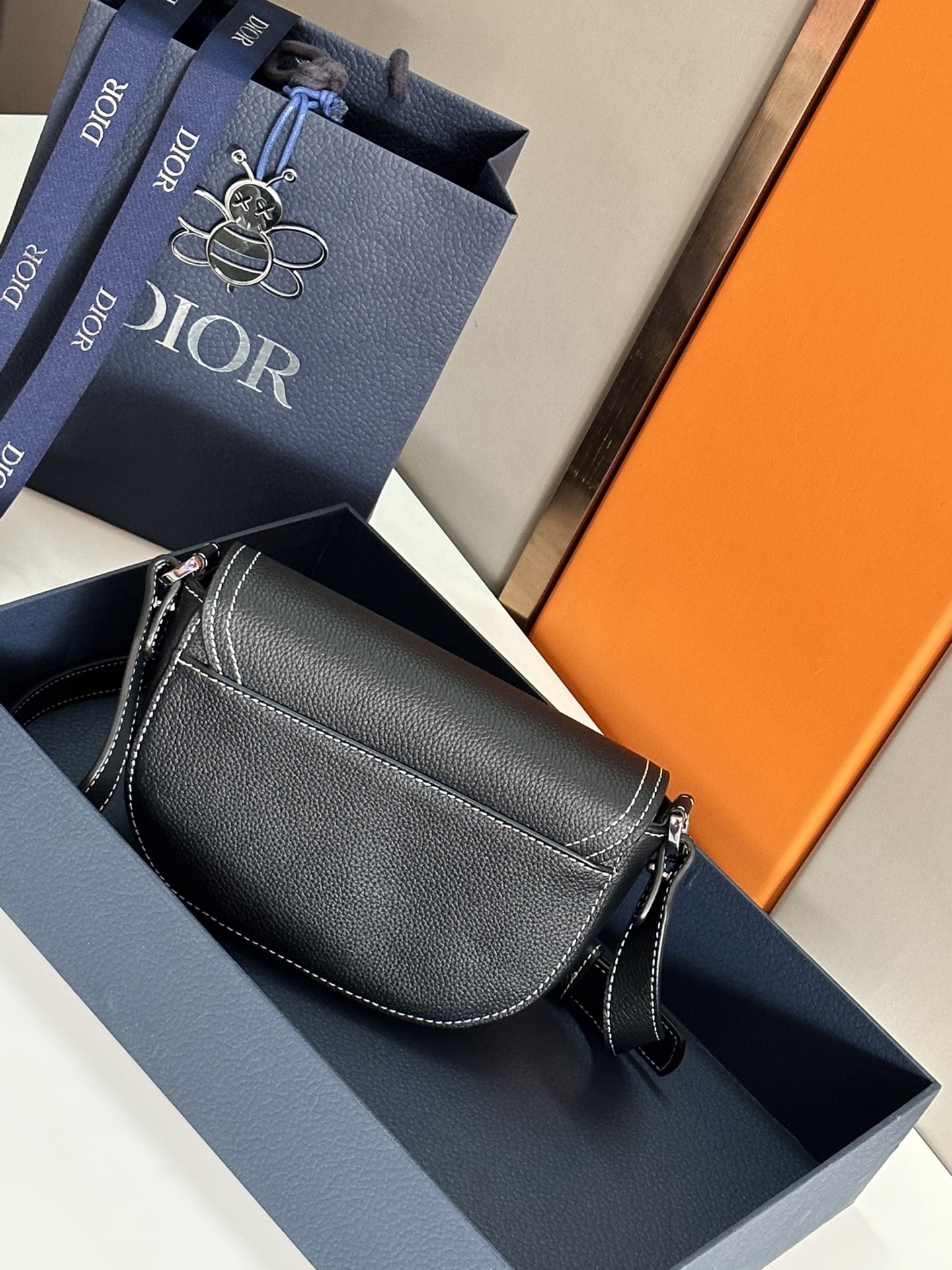 Dior Oblique Mens Shoulder Bags Size 19.5*13*4.3cm