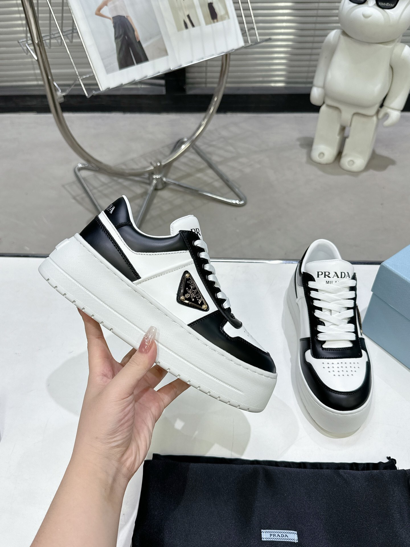 Prada 2024 New Downtown Bold leather Sneaker Size 36-41