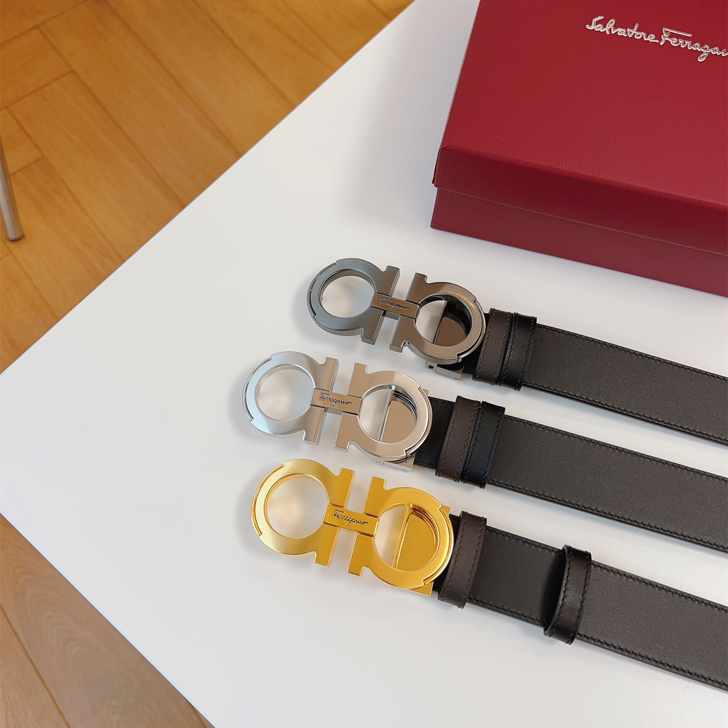 Ferragamo Mens Belt Width 3.5cm