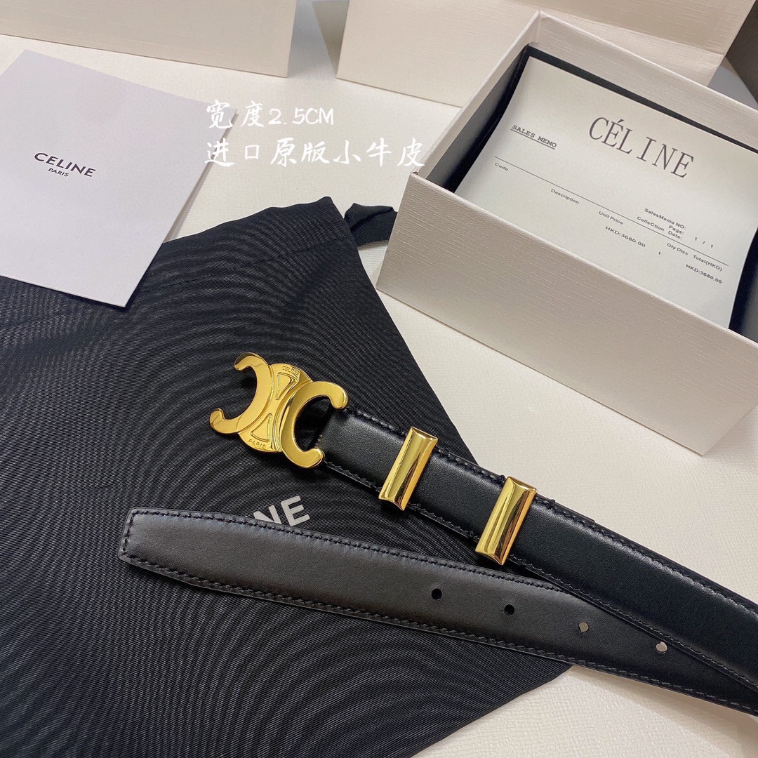 Celine Women Belt Width 2.5cm