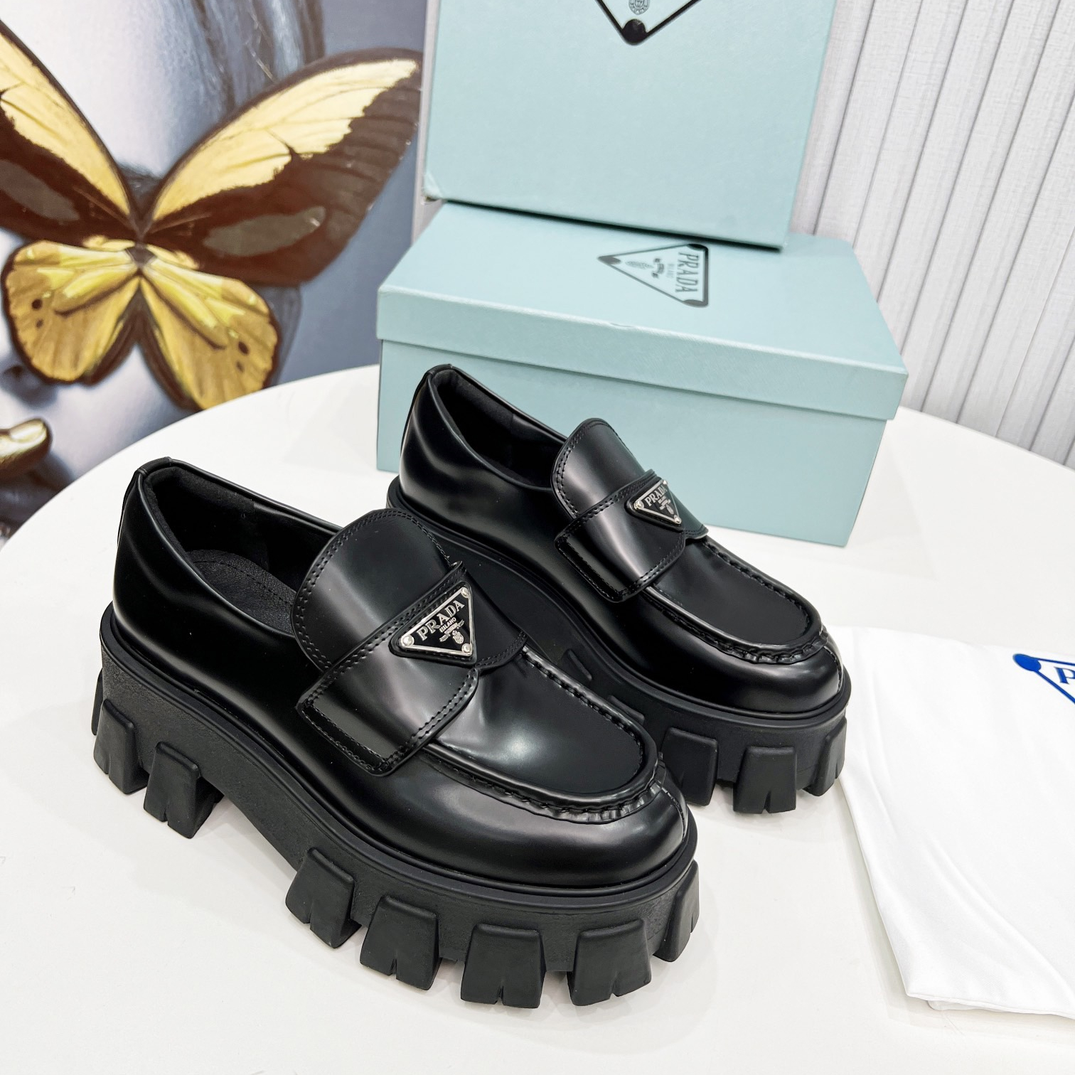 Prada Monolith Loafers Size 35-40