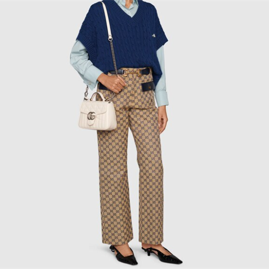 Gucci GG Marmont Top Handle Women Shoulder Bags Size 21*15.5*8cm