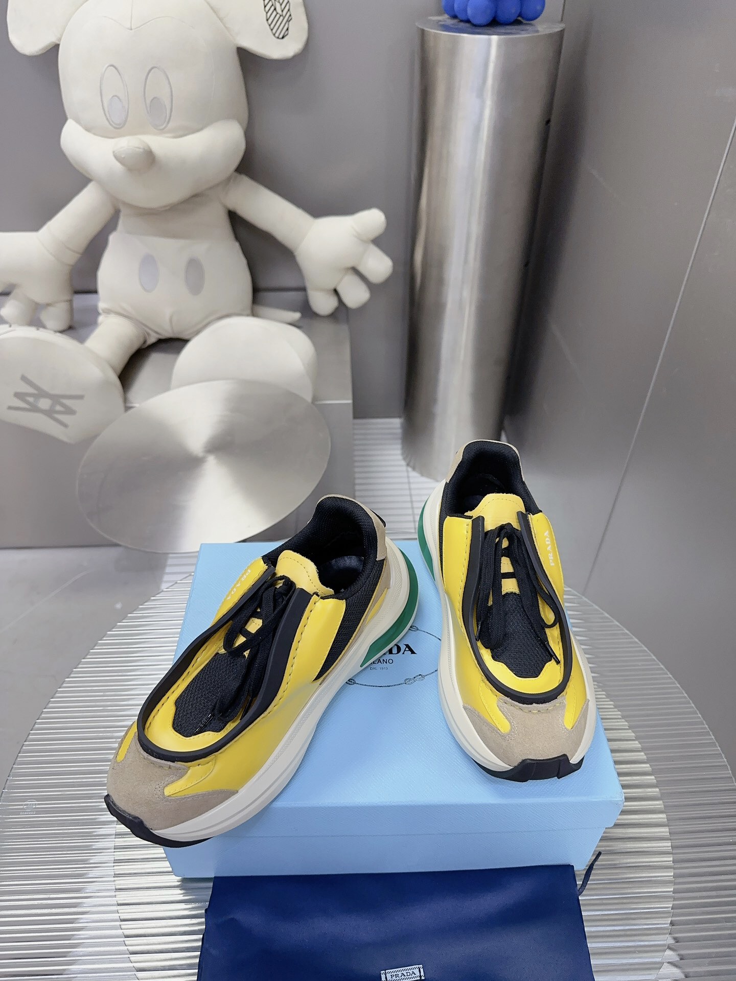 Prada 2024 New Systeme brushed leather dad Sneaker Size 36-45