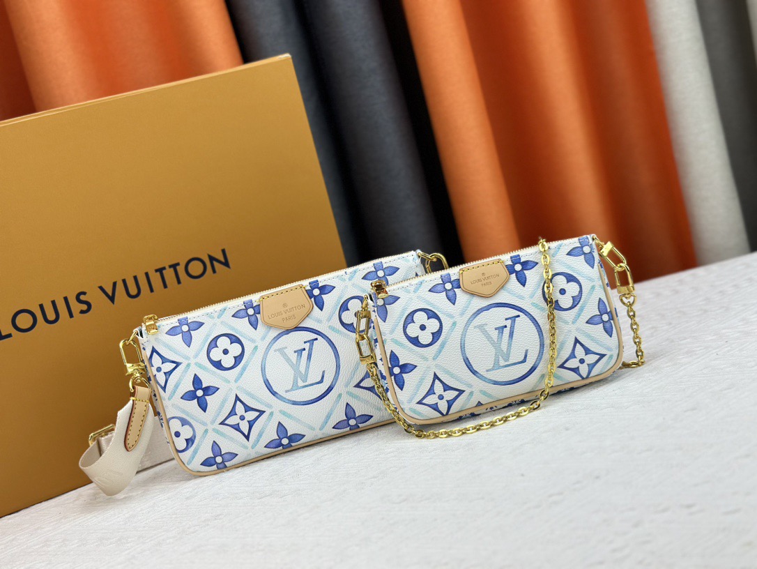 Louis Vuitton M25374 Multi Pochette Accessoires Women Shoulder Bags Size 24*13.5*4cm