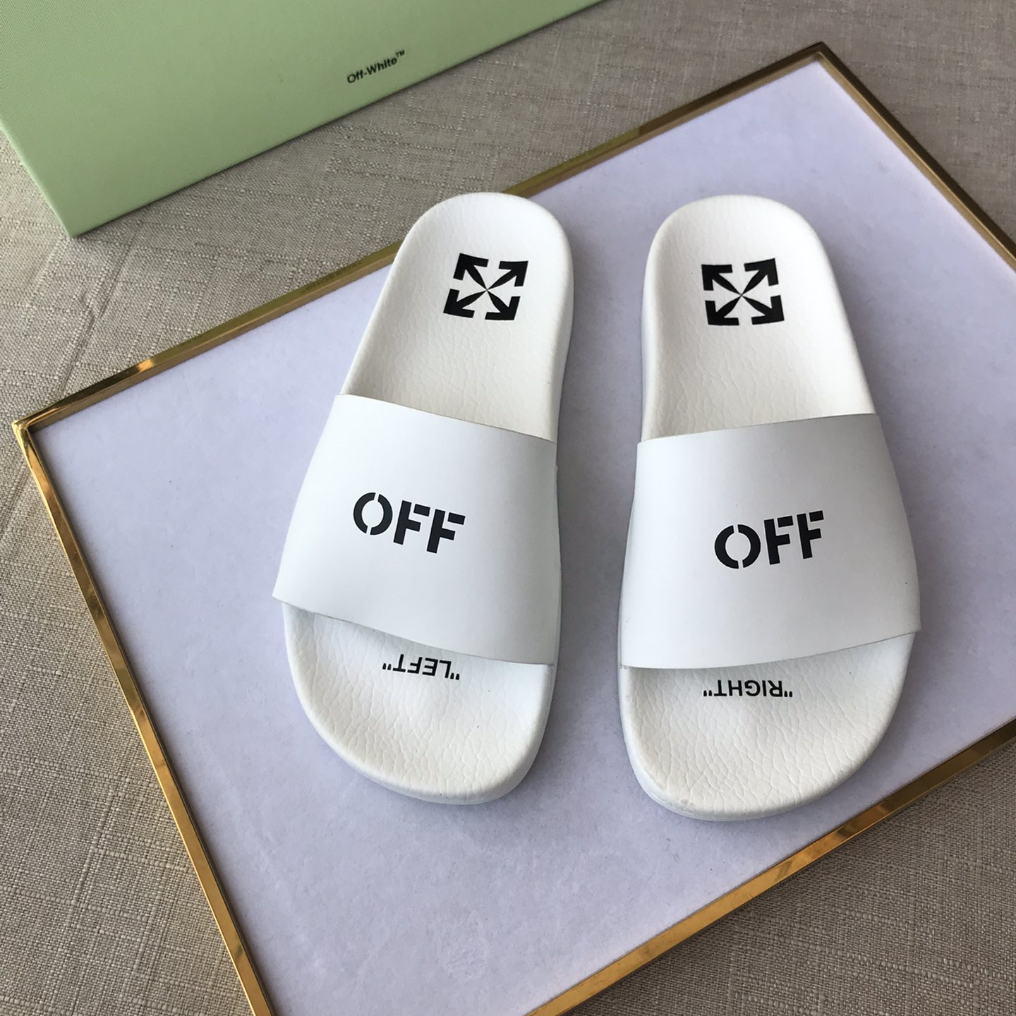 OFF White Mens Women Sandals Gr. 36-46