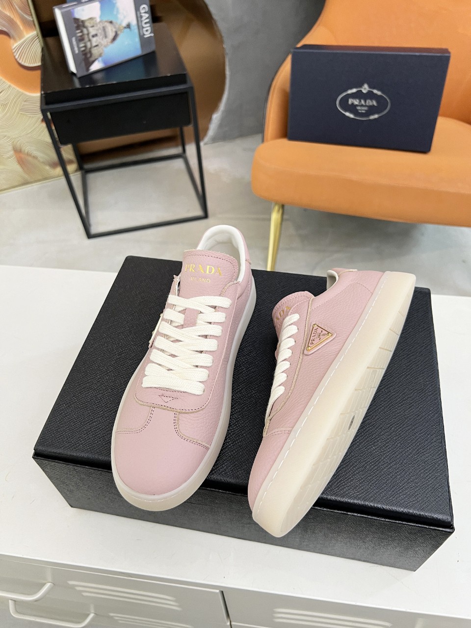 Prada Lane Deer Leather Sneakers Size 36-45