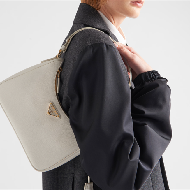 Prada 1BC204 Saffiano Leather Women Shoulder Bags Size 22*18*6cm