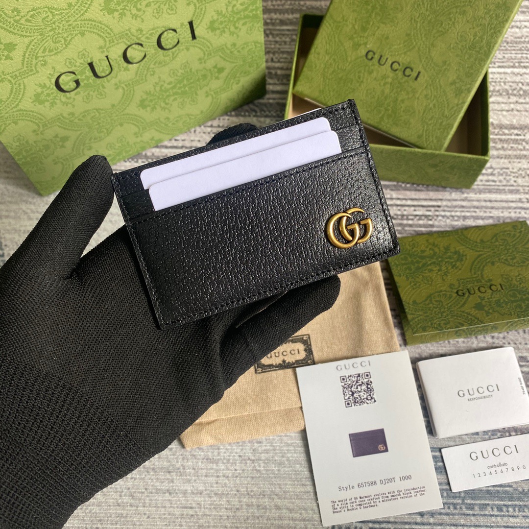 Gucci GG Marmont Card Holder Size 11*7cm Style: 657588