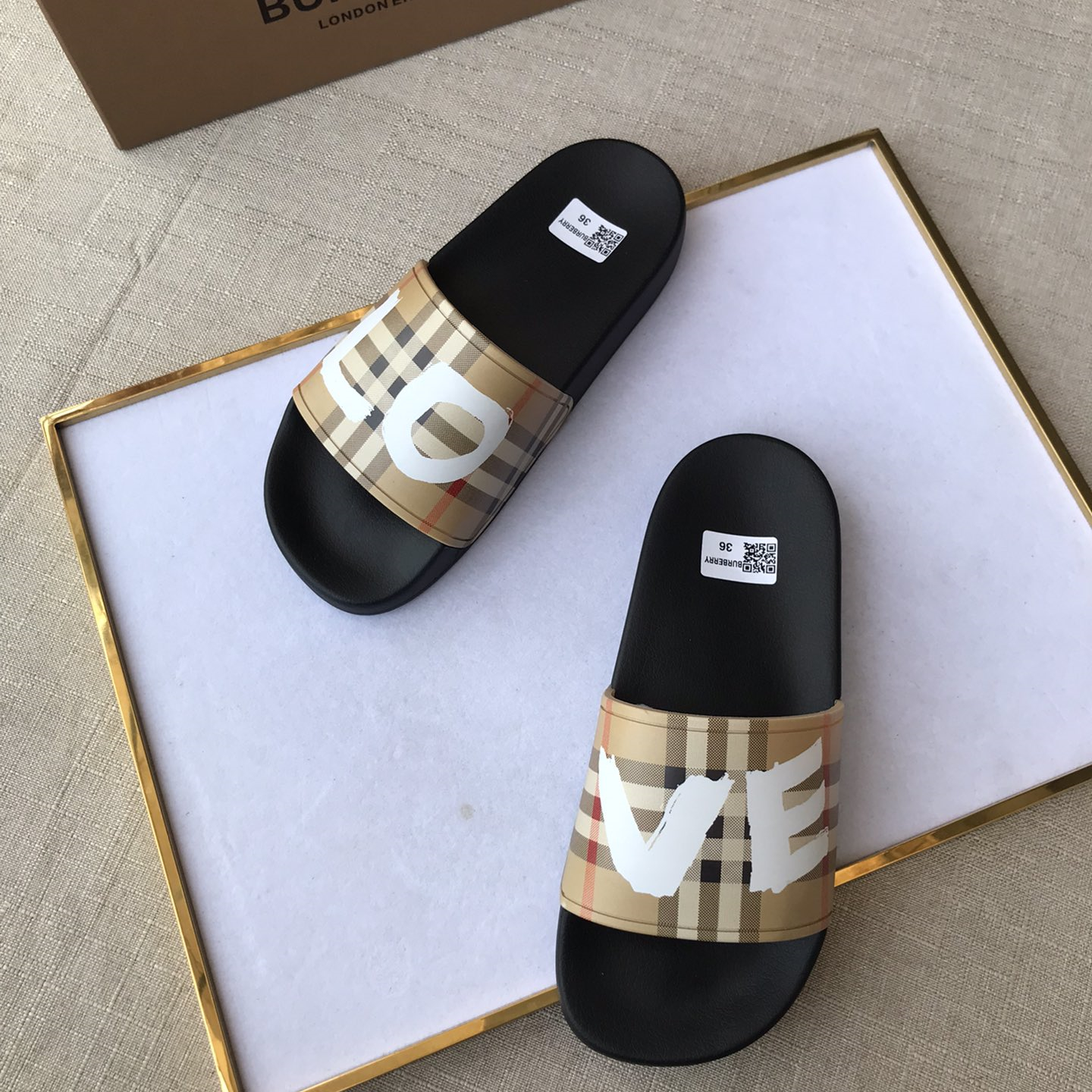 Burberry Mens Women Sandals Gr. 36-46