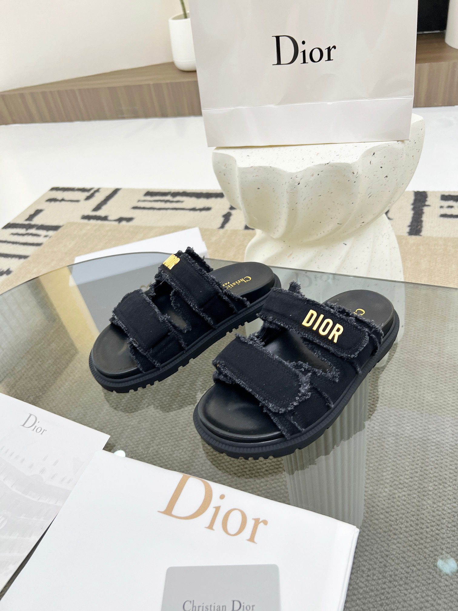 Dior Velcro Women Slippers Size 36-41