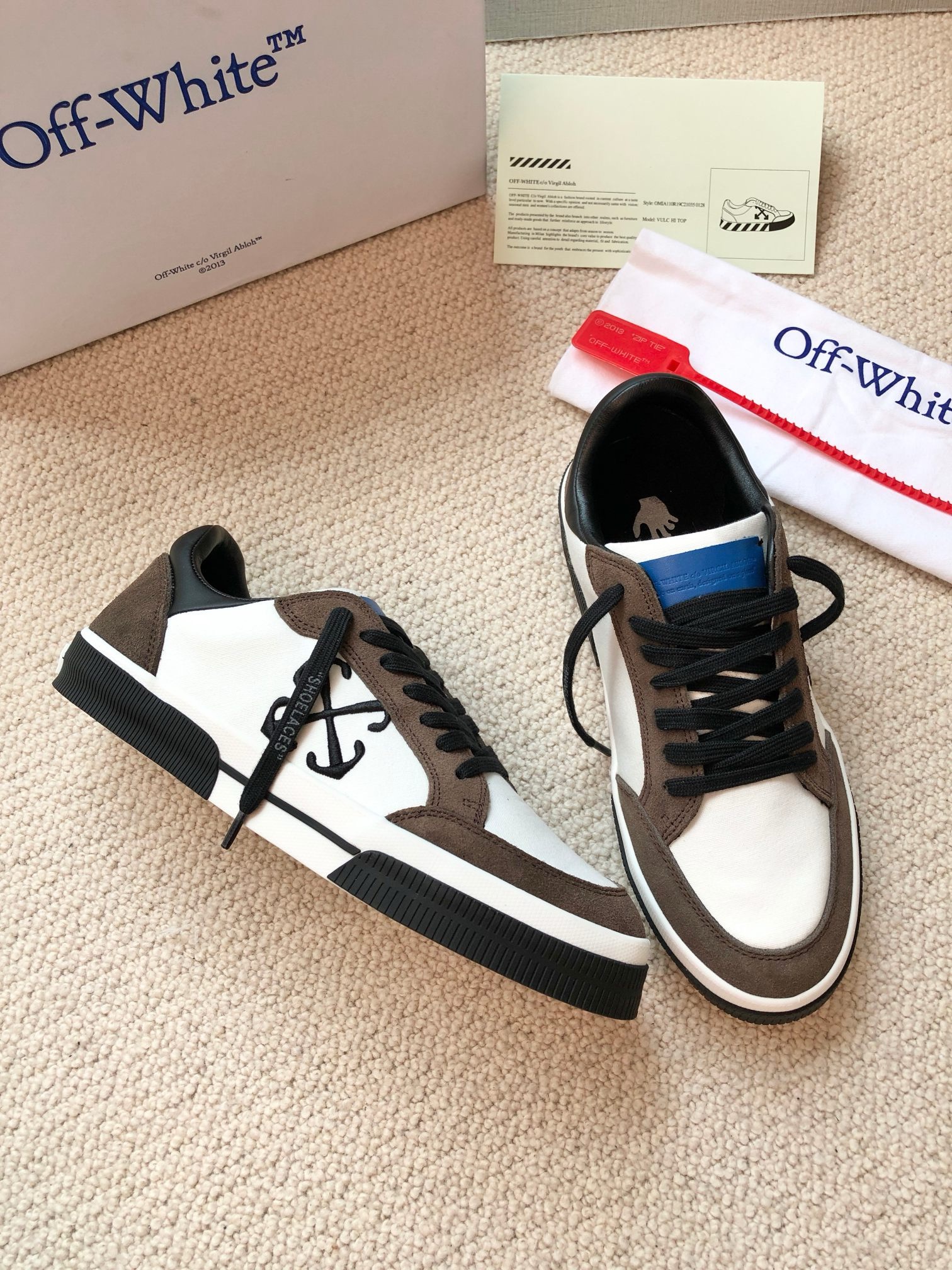 OFF White 2024ss New Low Vulcanized Sneaker Size 36-45