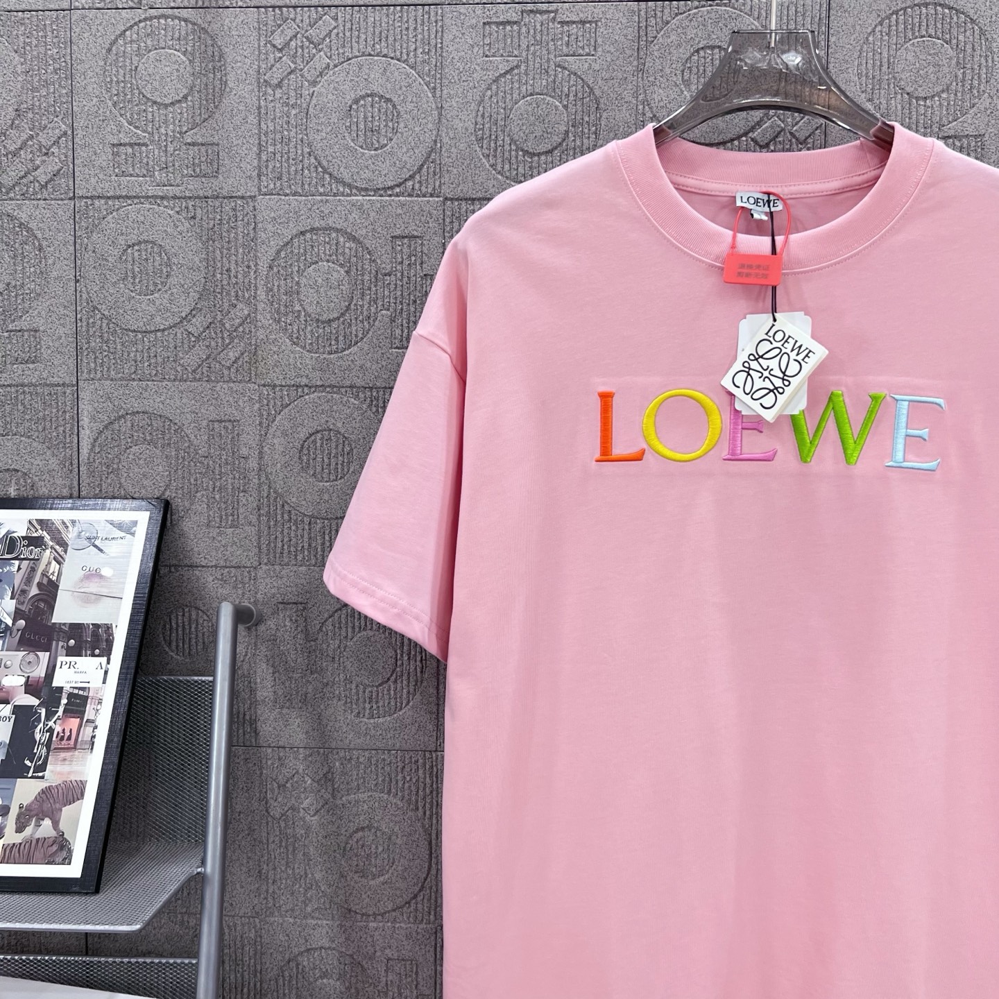 Loewe T Shirt  Embroider Logo Size XS-L