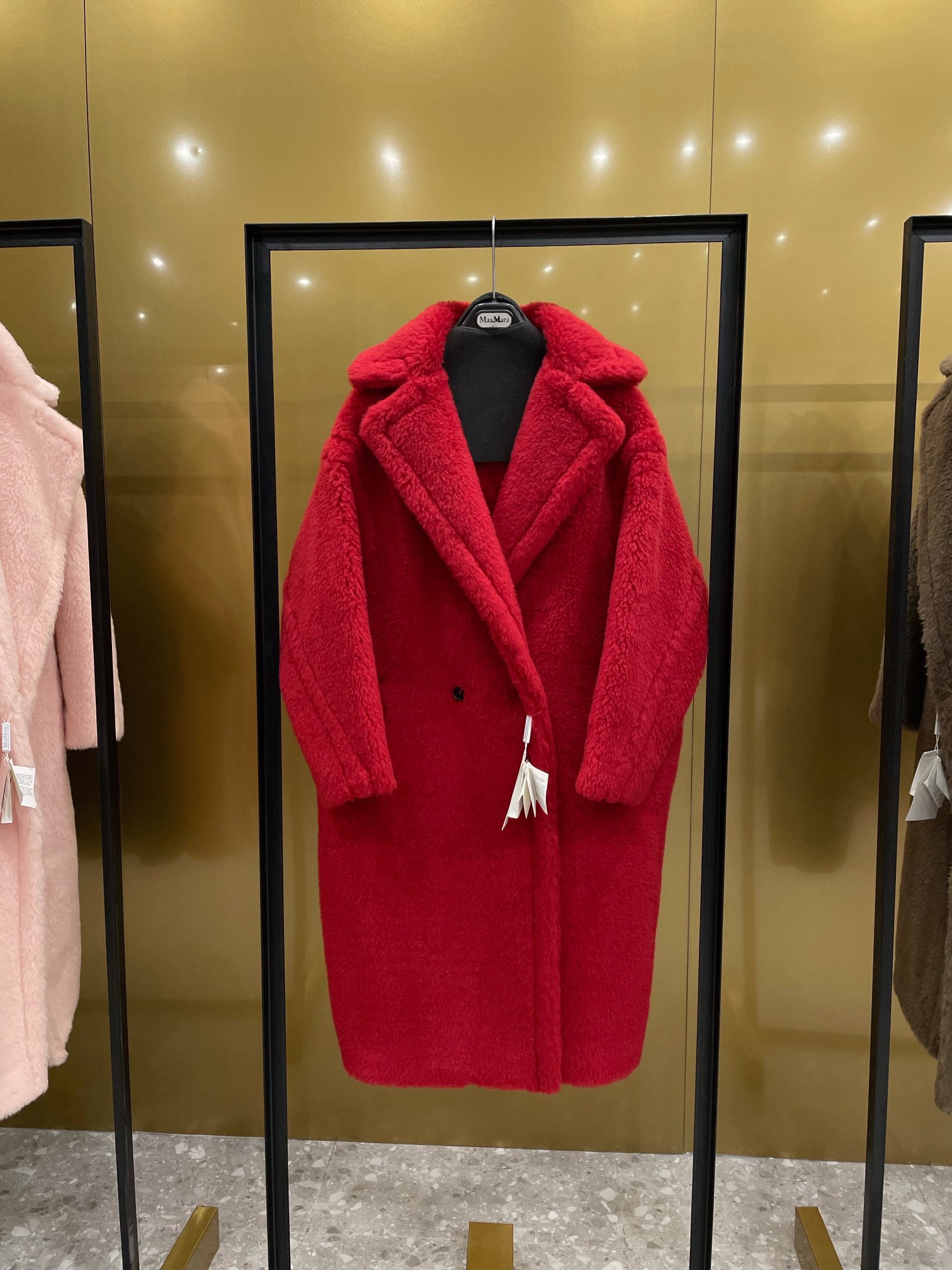 Max Mara Teddy fur long coat Size XS-M