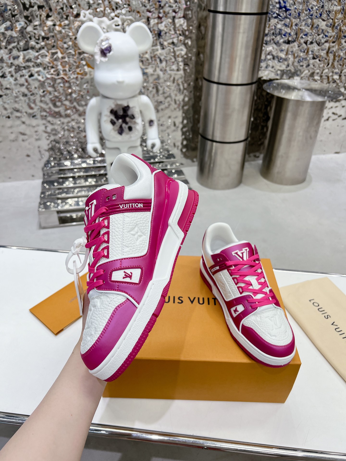 Louis Vuitton Trainer Monogram denim Sneaker Size 36-46