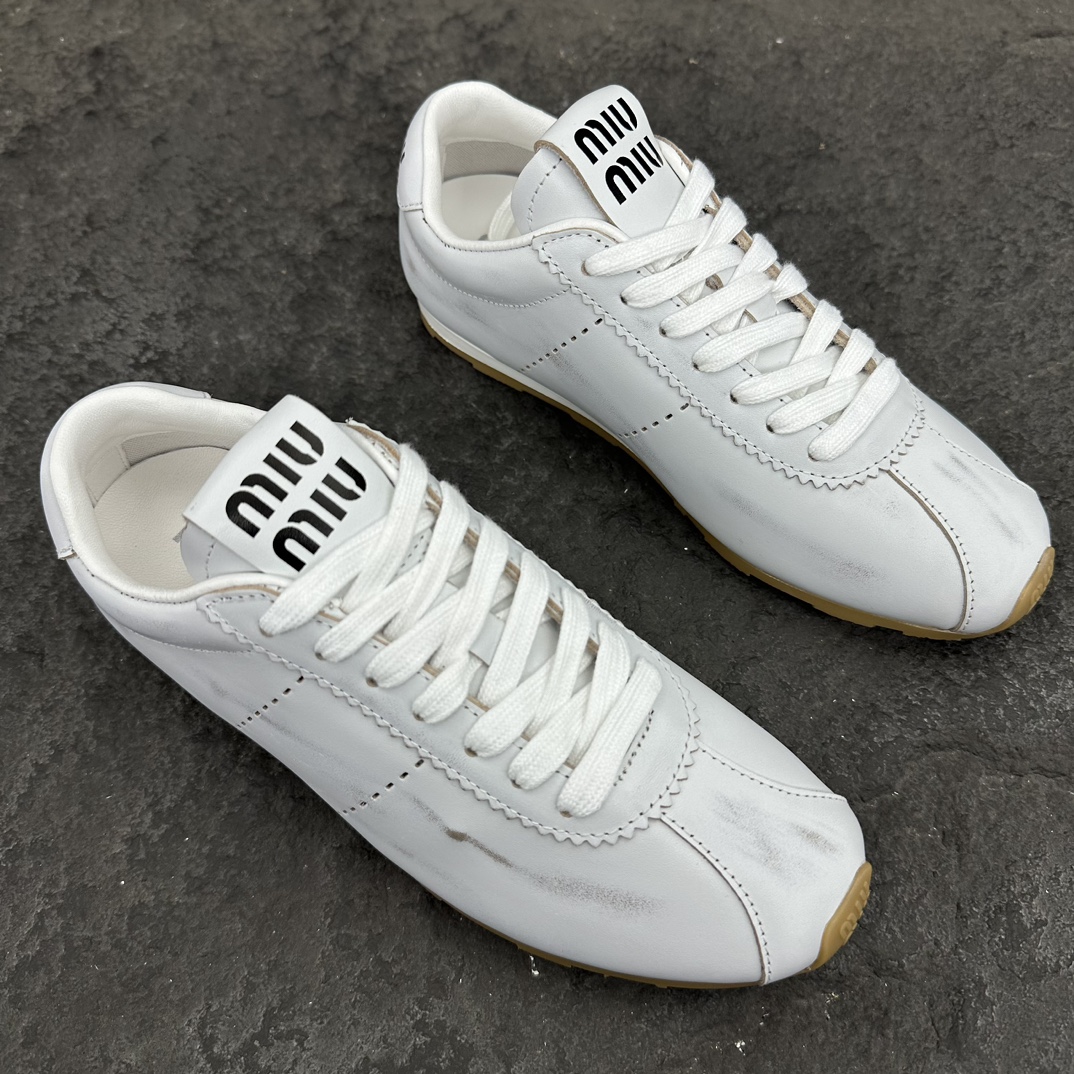 MiuMiu Plume Nappa Sneaker Size 35-40