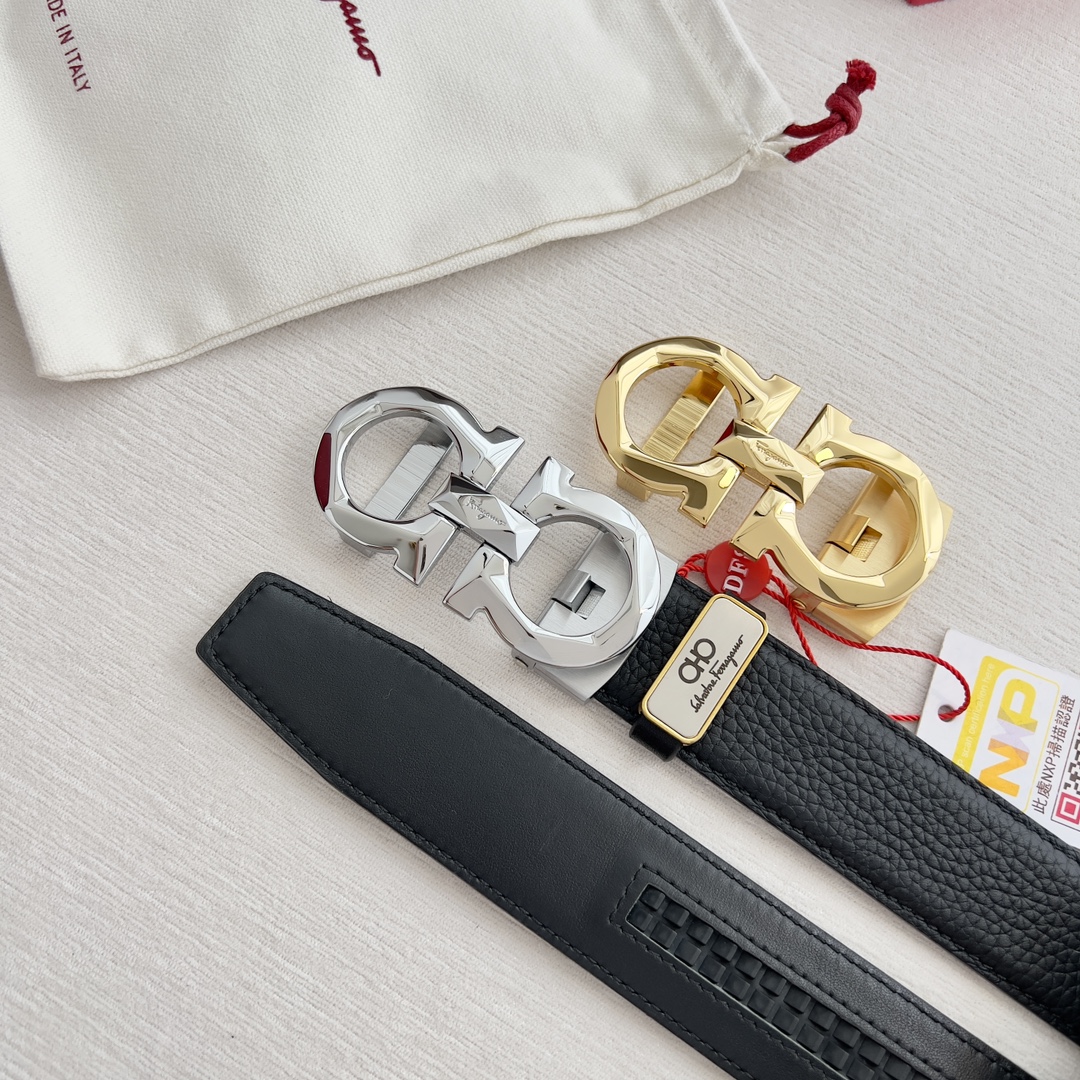 Ferragamo Mens Belt Width 3.5cm