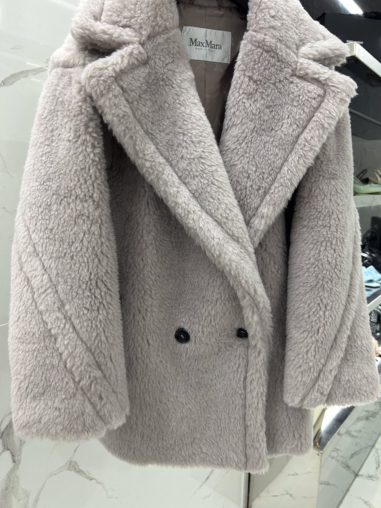 Max Mara Teddy fur Short coat Size XS-M