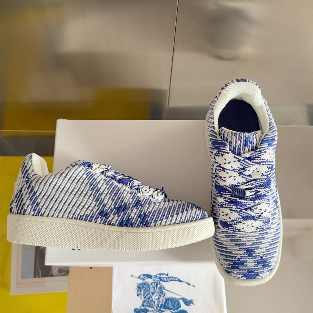 Burberry 2024 New Check Knit Box Sneaker Size 36-45