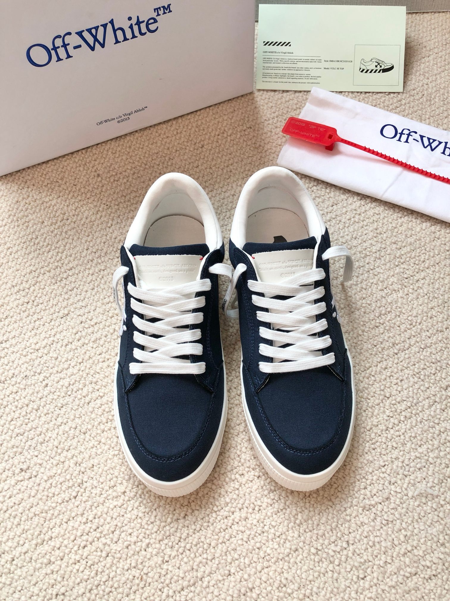 OFF White 2024ss New Low Vulcanized Sneaker Size 36-45