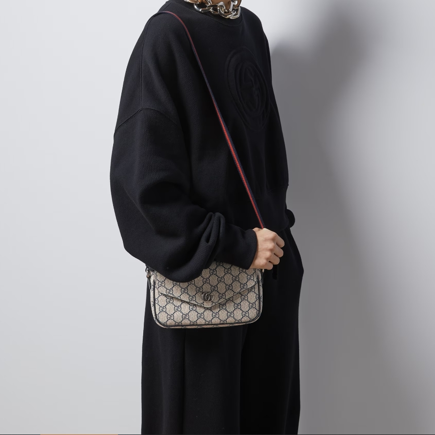 Gucci Ophidia Women Shoulder Bags 13*22*4cm