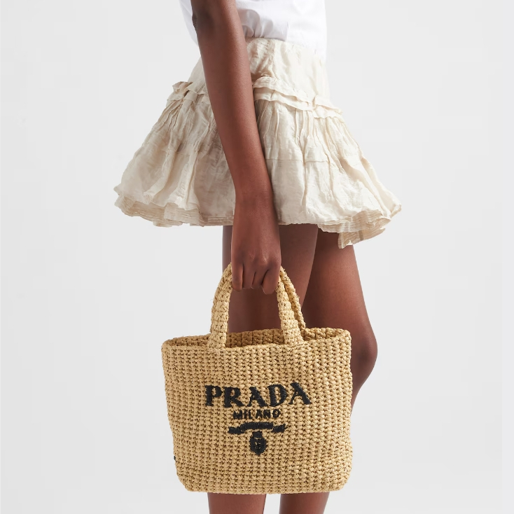 Prada 1BG422 Small crochet tote Shopping Bags Size 24*24*8cm
