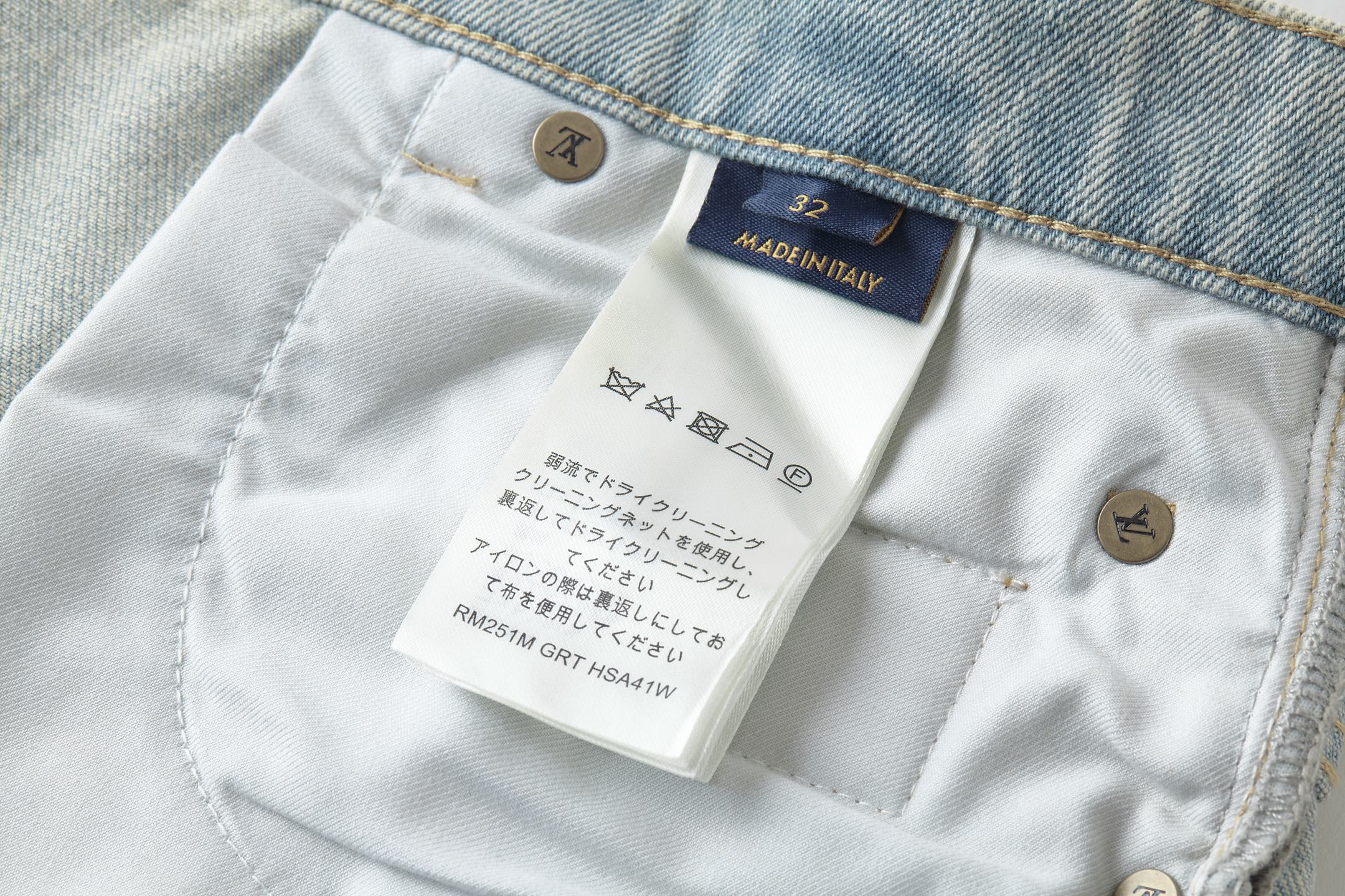 Louis Vuitton Unisex Jeans Size S-XL