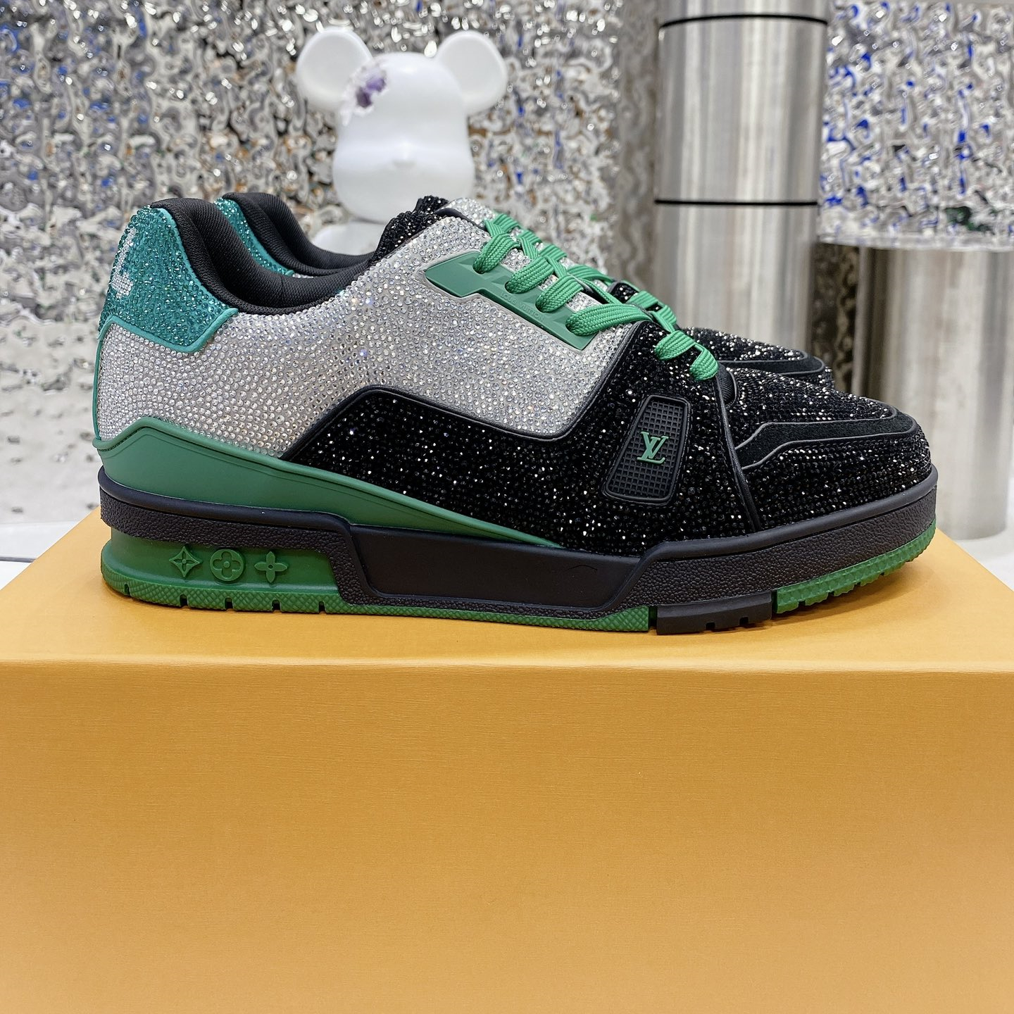 Louis Vuitton LV Trainer Diamond Sneaker Size 36-46