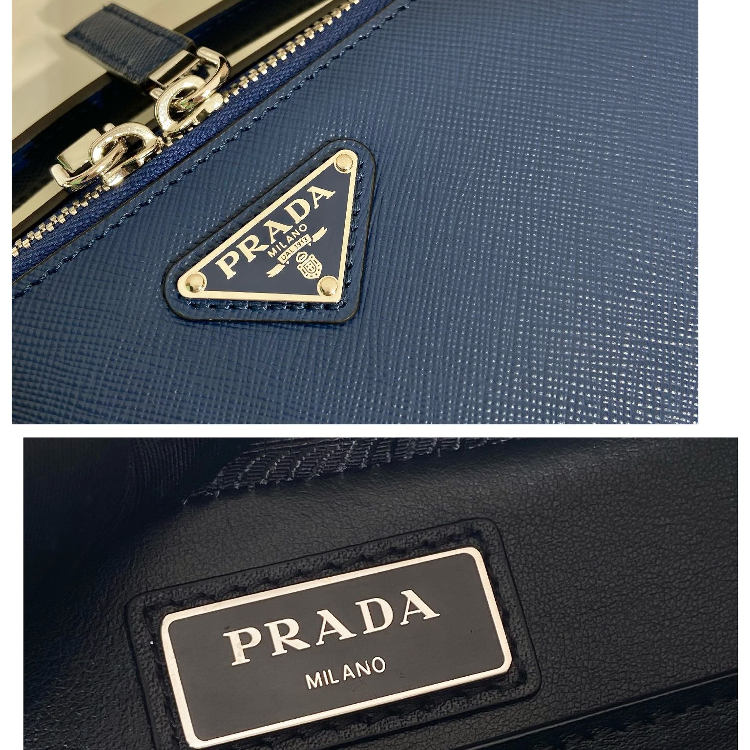 Prada 2VH069 Brique Leather Mens Shoulder Bags Size 22*16*6cm